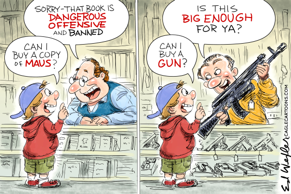 Ban books buy guns